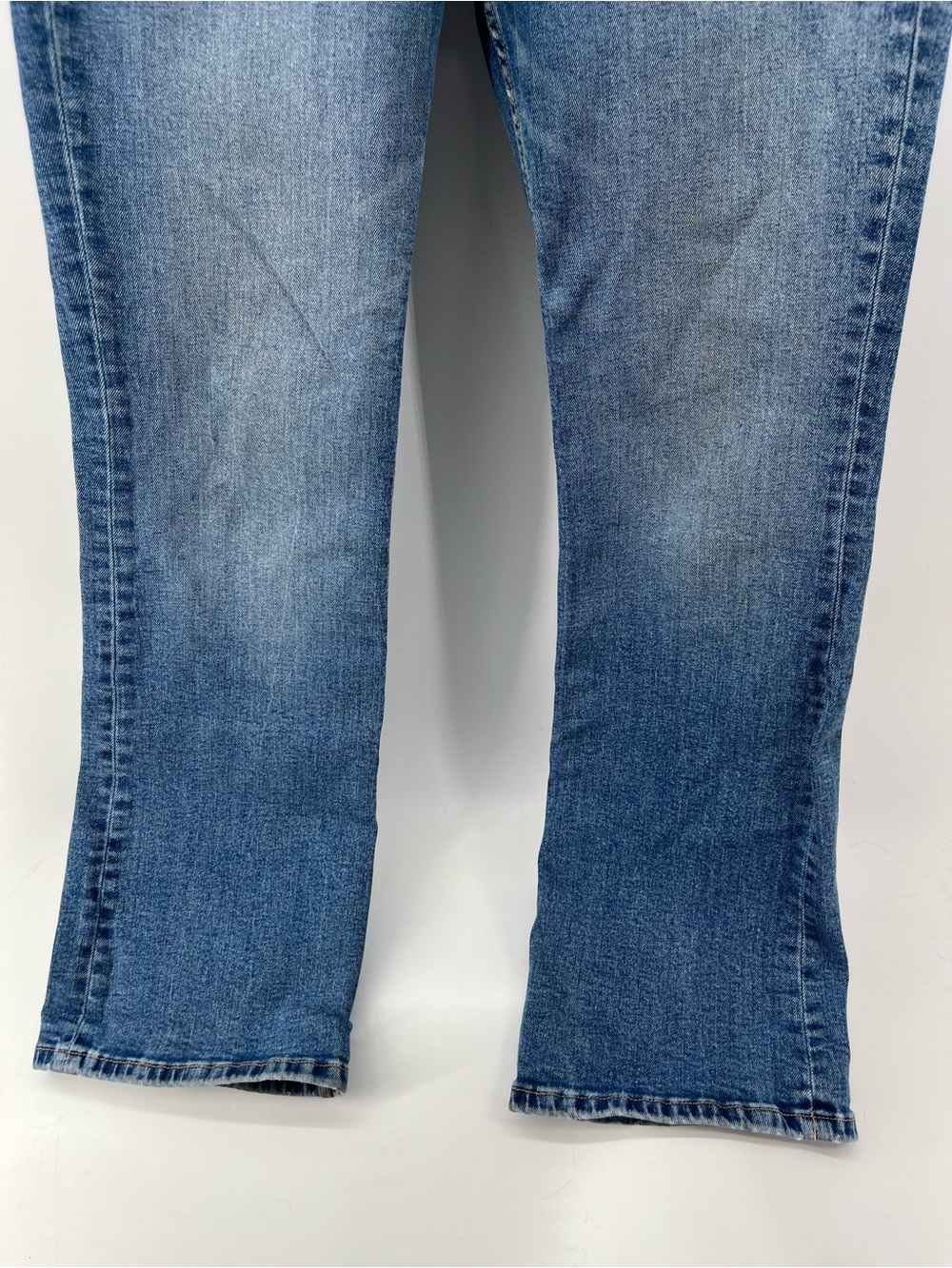 Zara High Rise Flare Jeans Women’s Size 10 Blue Stretch Denim 32” Inseam - Picture 8 of 9